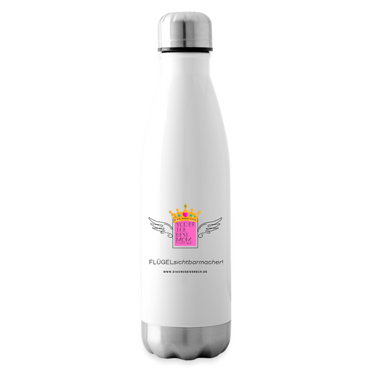 Isolierflasche "Flügel Mom" - Best Buddy - Weiß