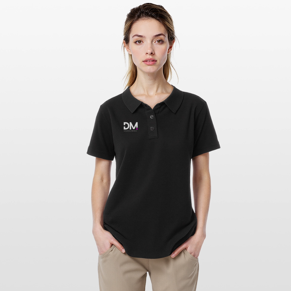 Frauen Polo Shirt "Im a smart patient" - Bad Girl - Schwarz