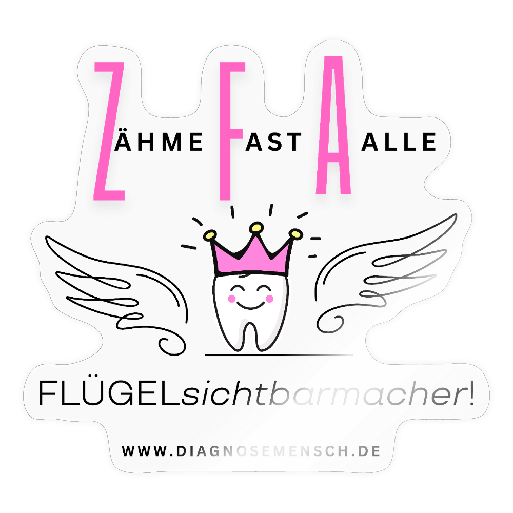 Sticker "ZFA"  - Best Buddy - Transparent glänzend