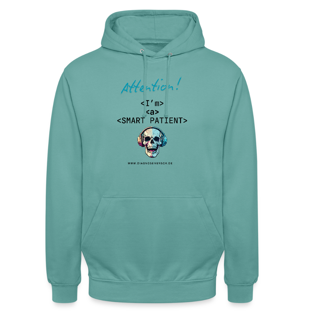 Unisex Hoodie "I'm a smart  patient" - Bad Boy - Pastelltürkis