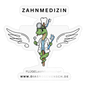 Sticker "Zahnmedizin" - FLÜGELsichtbarmacher - Transparent glänzend