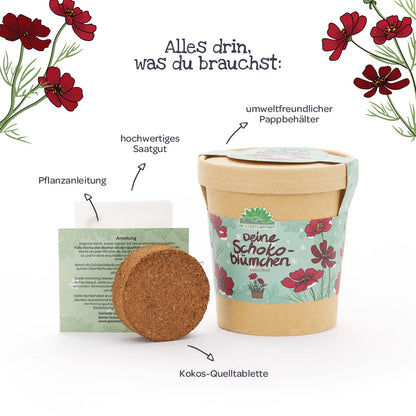 Schokoblumen aus dem Becher