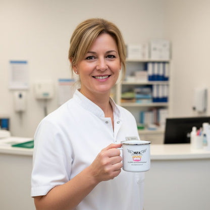 Emaille-Tasse "MFA CROWN" - Best Buddy