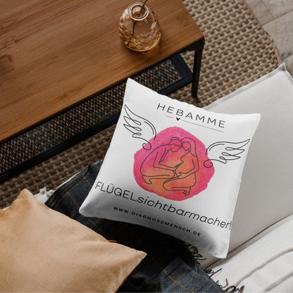 Kissenbezug 40 x 40 cm "Hebamme" - Best Buddy