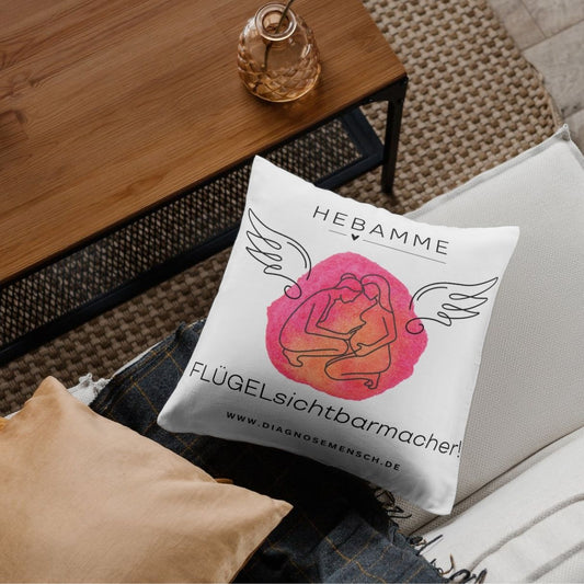Kissenbezug 40 x 40 cm "Hebamme" - Best Buddy