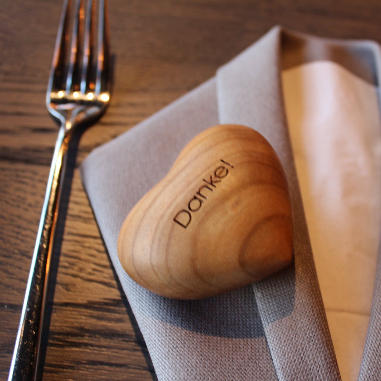 Handschmeichler - Holzherz DANKE