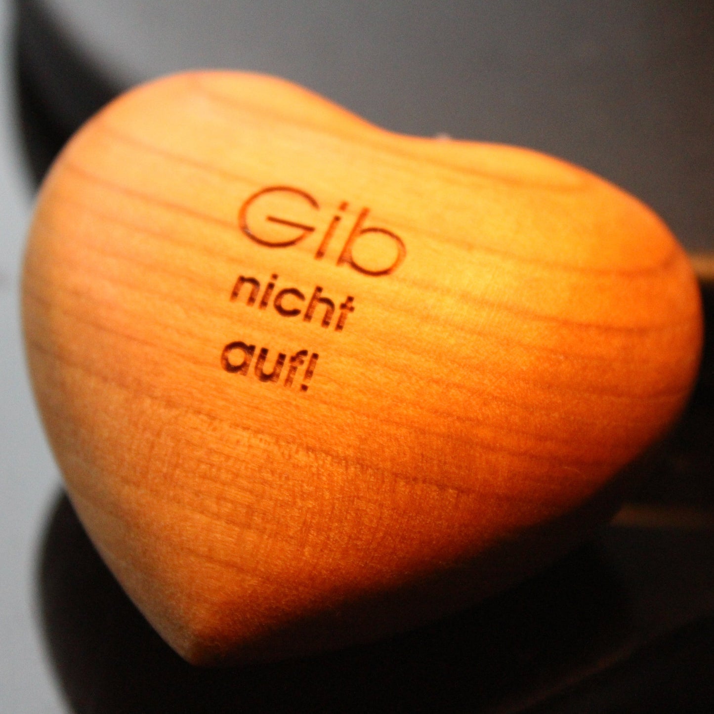 Holzherz - Gib nicht auf!